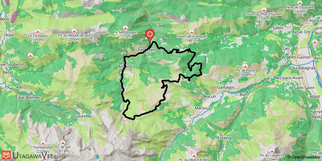Ferrières - Spandelle et retour par la vallée du Litor