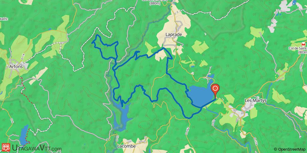 Entre deux lacs : Laprade - La Galaube