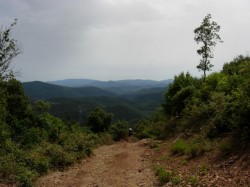 Km 24 après une longue montée à La Matte une petite descente se présente