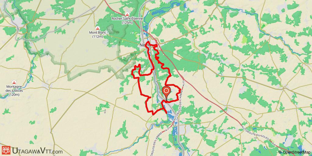 Boucle Souppes-sur-Loing - Nemours - Poligny