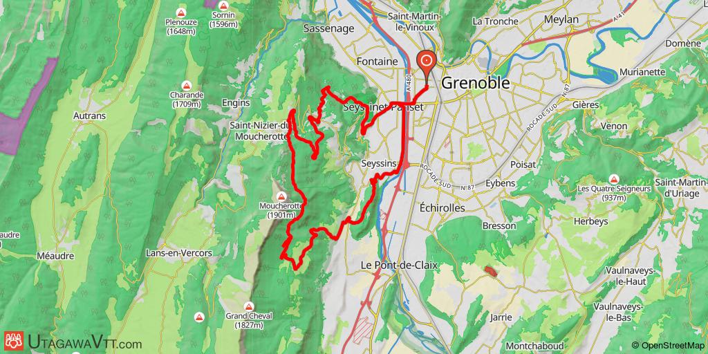 Grenoble, les Trois Pucelles et le Peuil