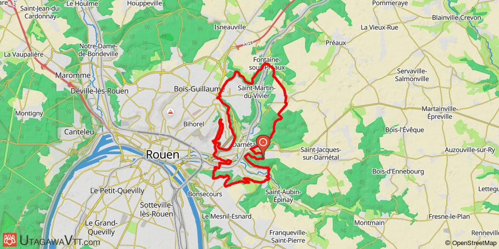 Boucle autour de Rouen