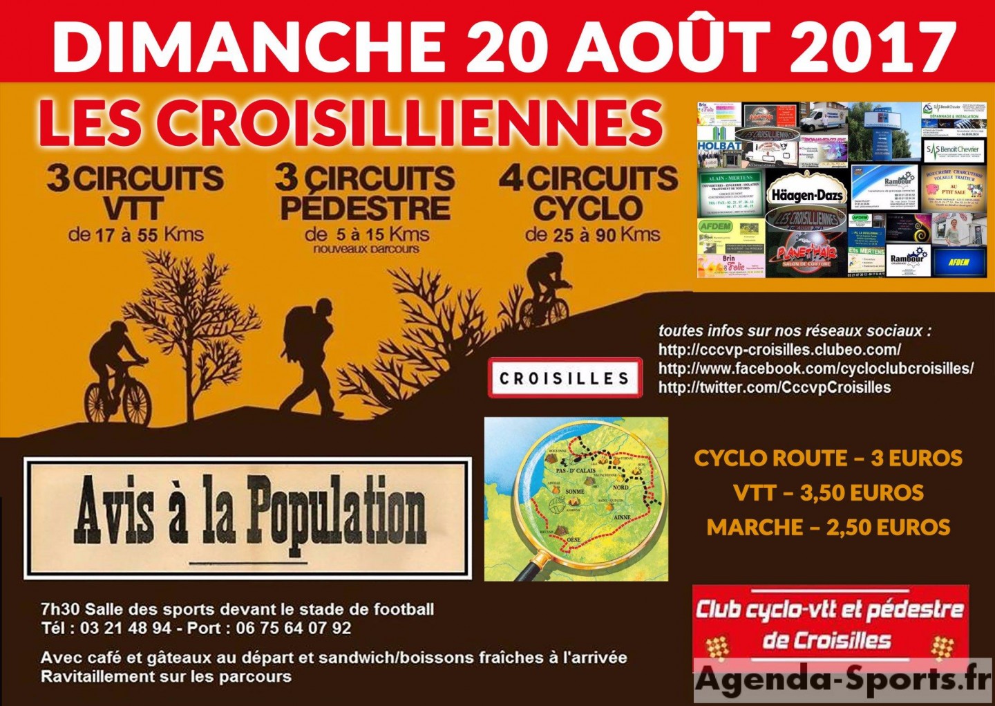 Rando annuelle du club de Croisilles 2017 - 54 km
