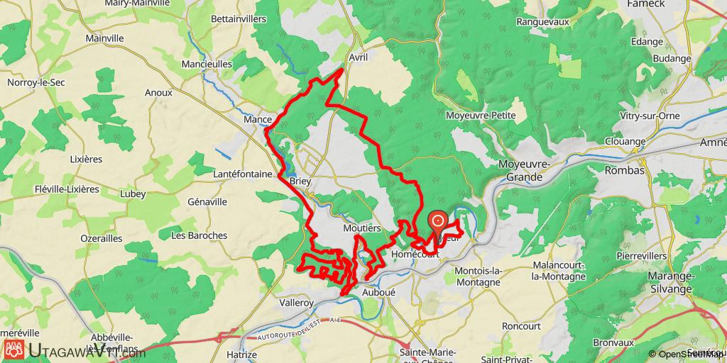 Randonnée de Joeuf "Les 7 chemins" 2017 - 45 km
