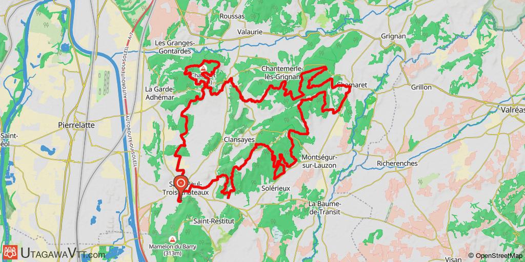 Entre Saint-Paul-Trois-Châteaux et Chamaret