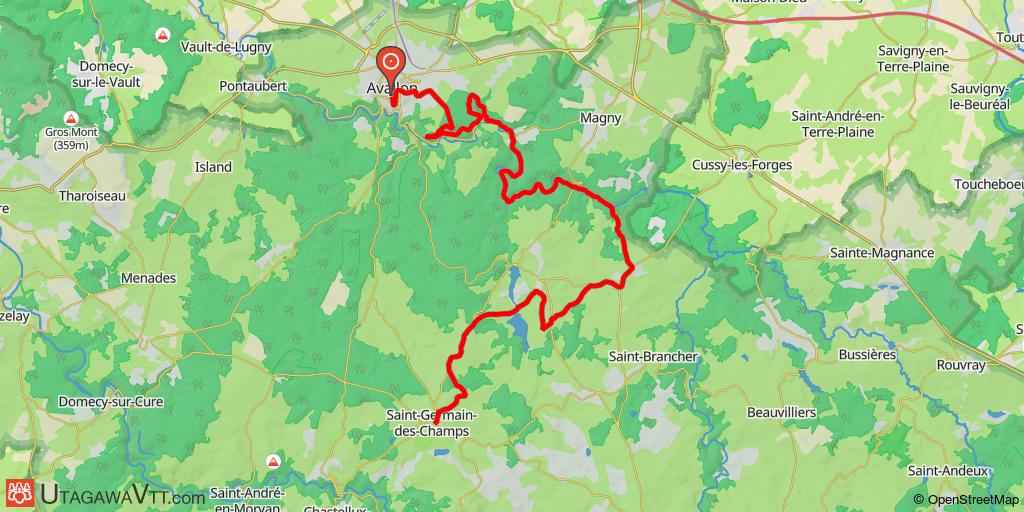 Etape 1 du GTM (officiel) : Avallon - St Germain