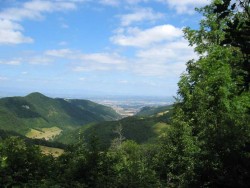 Vue sur la plaine du Rhône