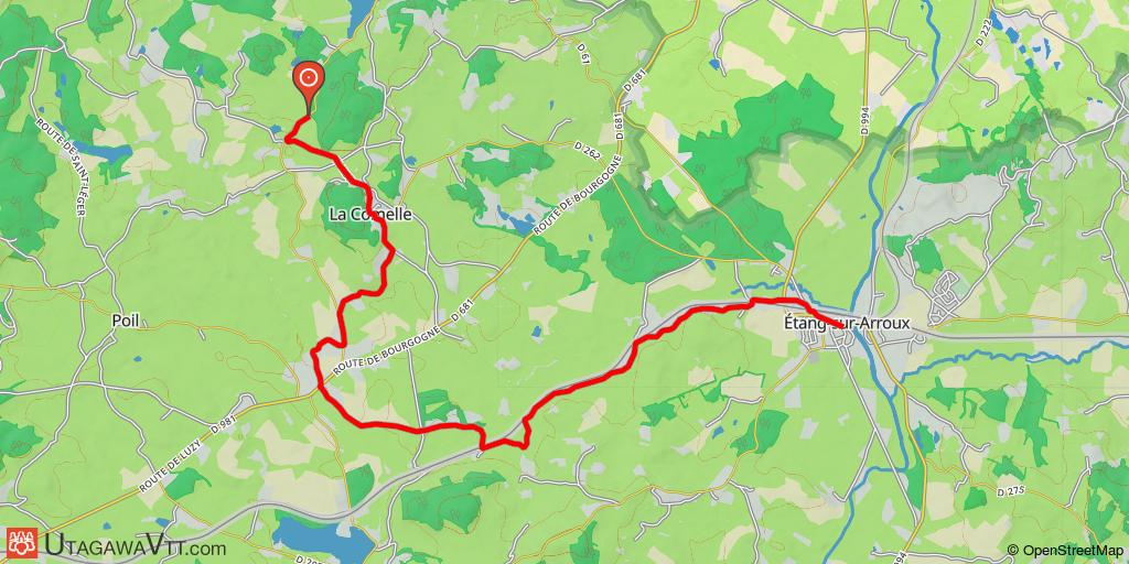 Etape 14 du GTM (officiel) : D114 - Etang-sur-Arroux