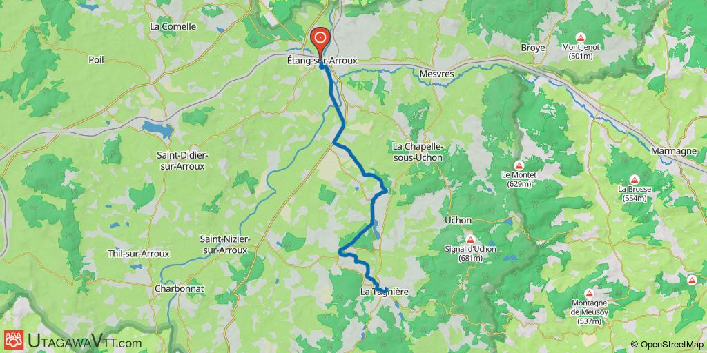 Etape 15 du GTM (officiel) : Etang-sur-Arroux - La Tagnière