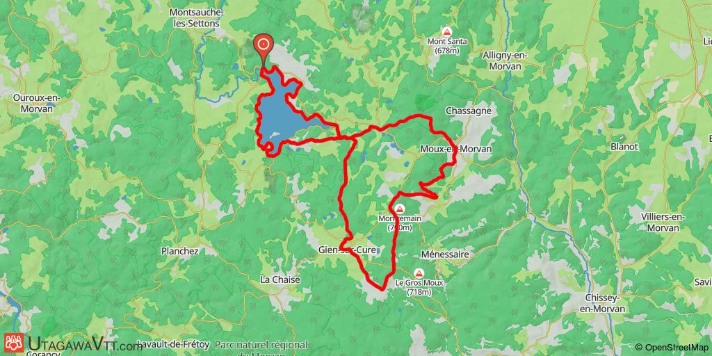 Morvan - Sommets et grands lacs - Circuit N°7 : La haute vallée de la Cure