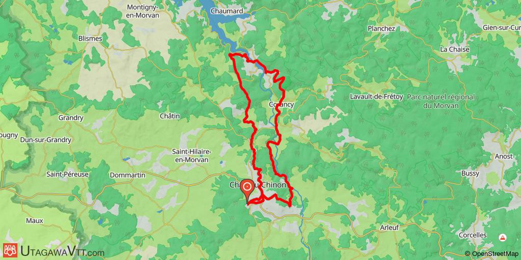 Morvan - Sommets et grands lacs - Circuit N°13 : Château-Chinon
