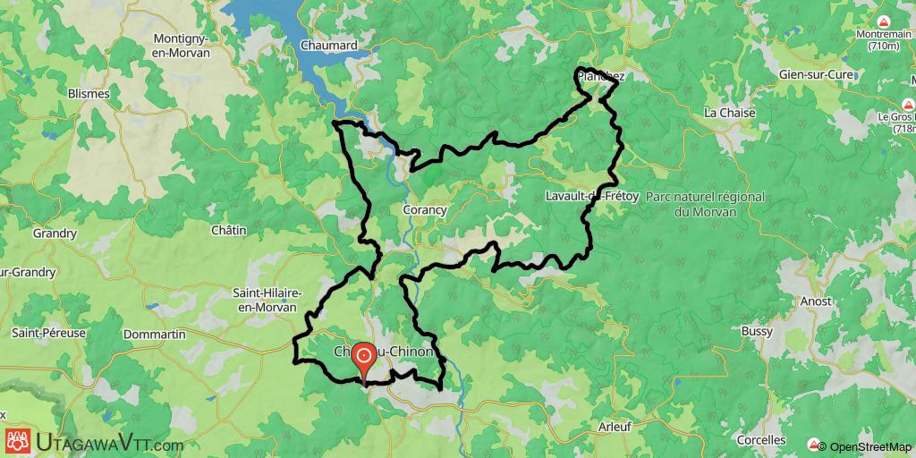 Morvan - Sommets et grands lacs - Circuit N°14 : Château-Chinon