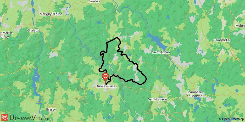Morvan : Dun-les-Places - Circuit n°4 (officiel)