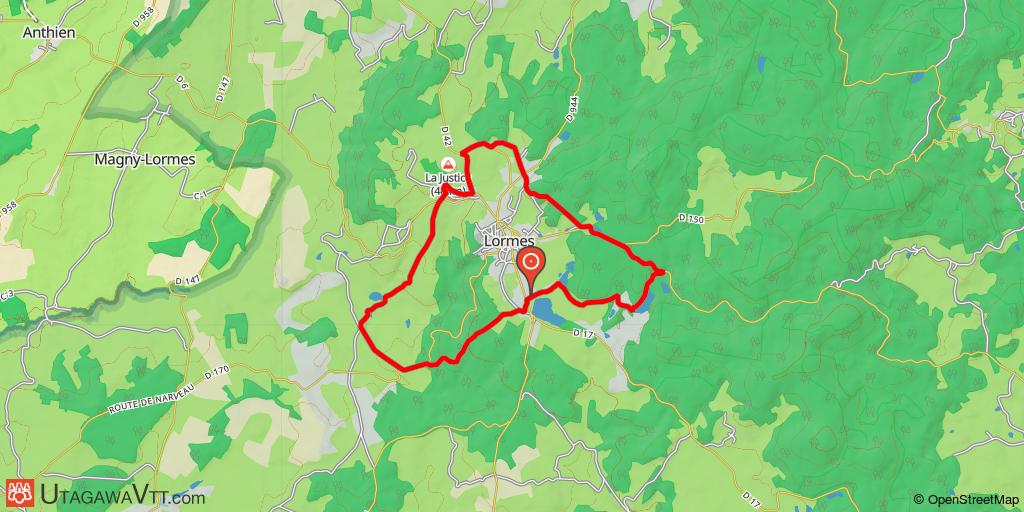Morvan : Lormes - Circuit n°13 (officiel)