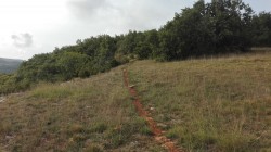Les traces sur le plateau de Bruniquel