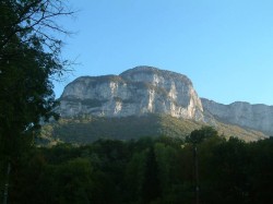 Vue depuis la sortie du tunnel 