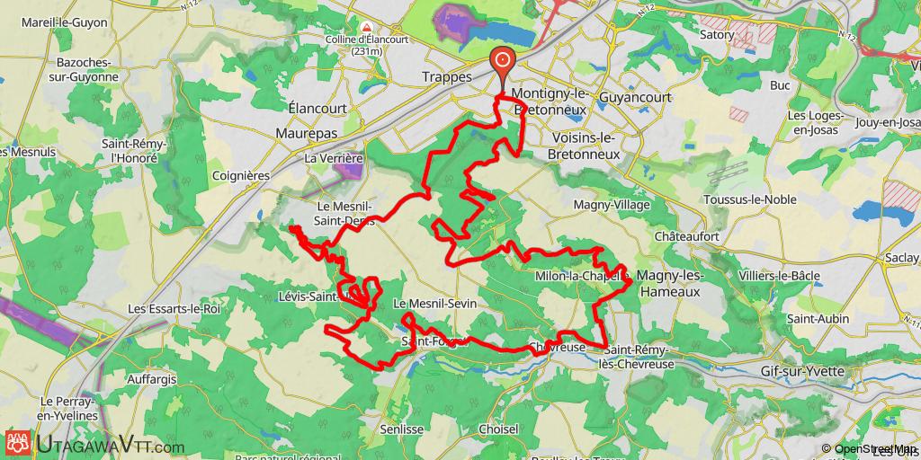 Montigny-le-Bretonneux - Raid des Renards 2017 - 56 km