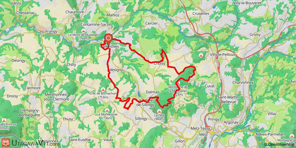 La Mandallaz depuis Sallenôves