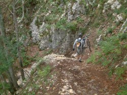 Descente du col