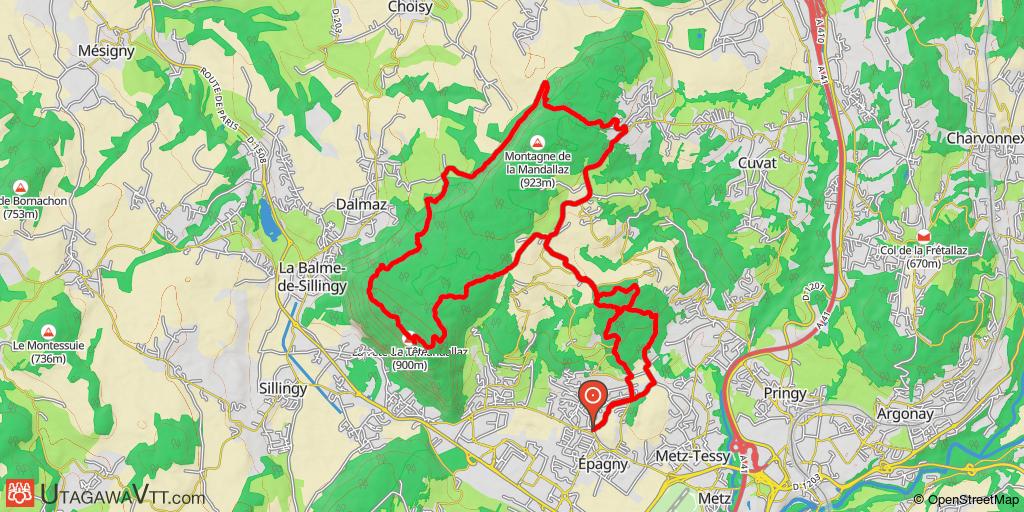 Tour de la Mandallaz et bois des Machurettes