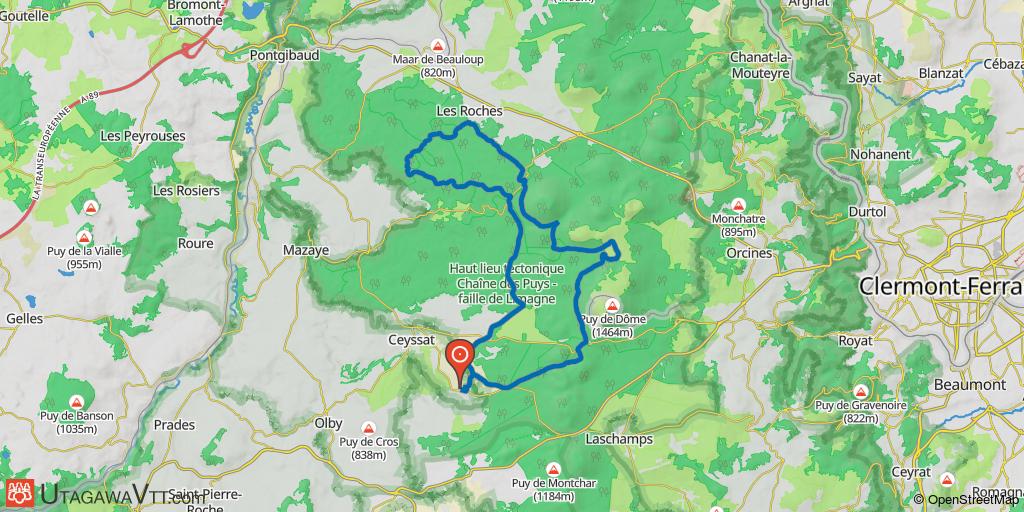 Allagnat - Puy de Côme - Col de Ceyssat