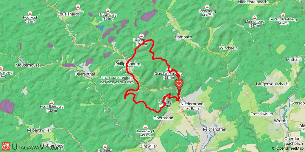 Niederbronn et le Wintersberg