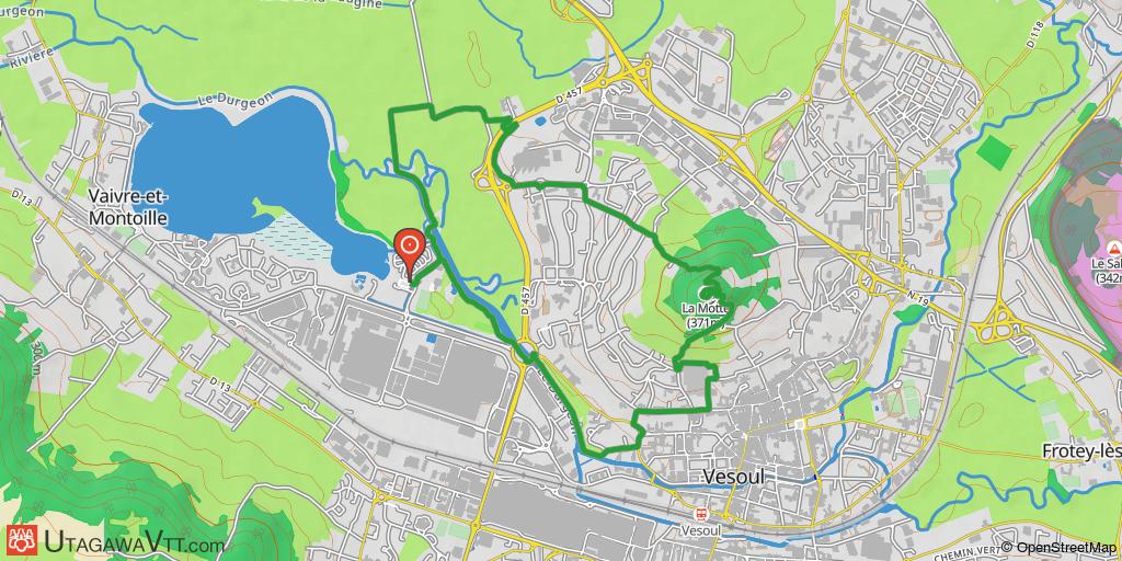 Vesoul : Circuit n°13 - Du lac à la Motte