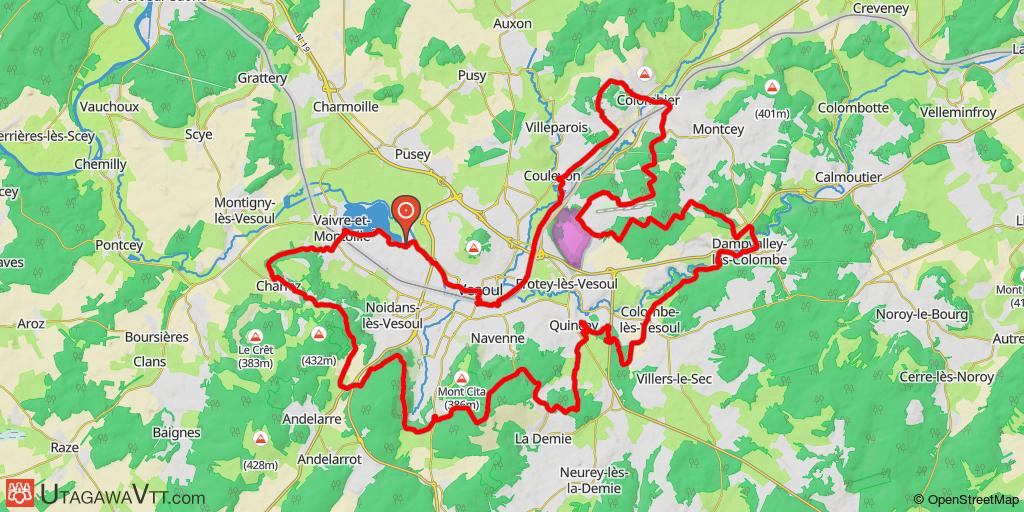 Vesoul : Circuit n°17 - L'eau et la pierre