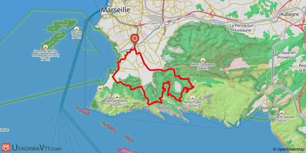 Boucle au sud de Marseille