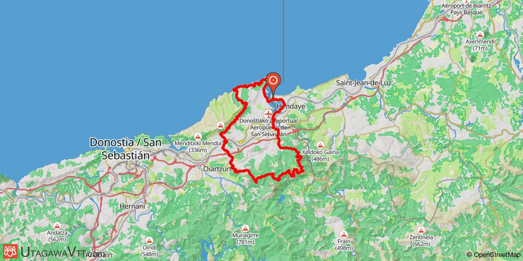 Hendaye - Penas de Aia - Jaizkibel - Hendaye