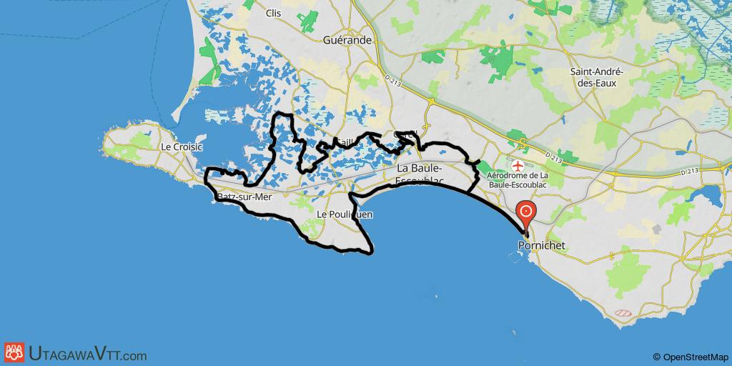 Pornichet - Le bourg de Batz - Les marais salants