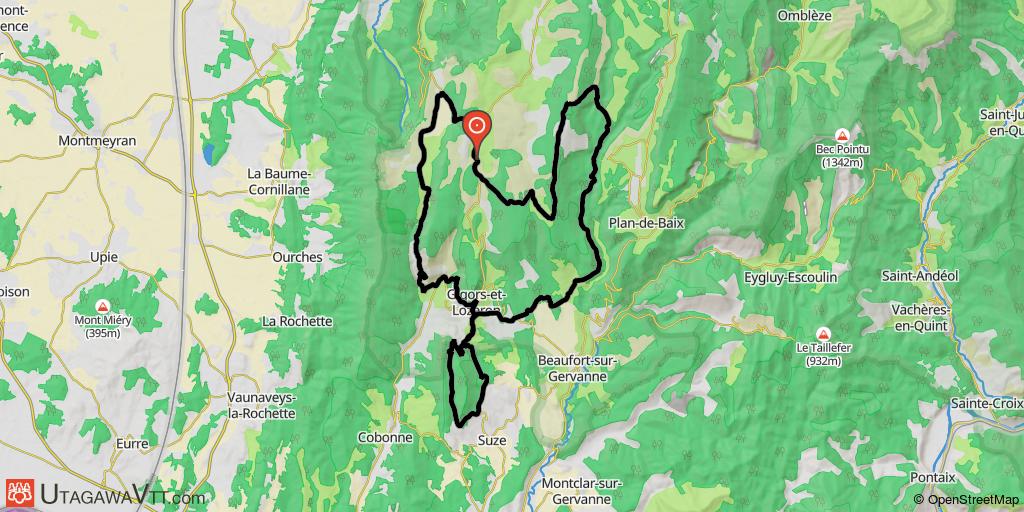 Montagne de Lozeron - St Pancrace et rocher de St Sulpière