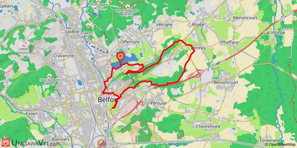Belfort - Circuit n°8 : Tour de la Miotte