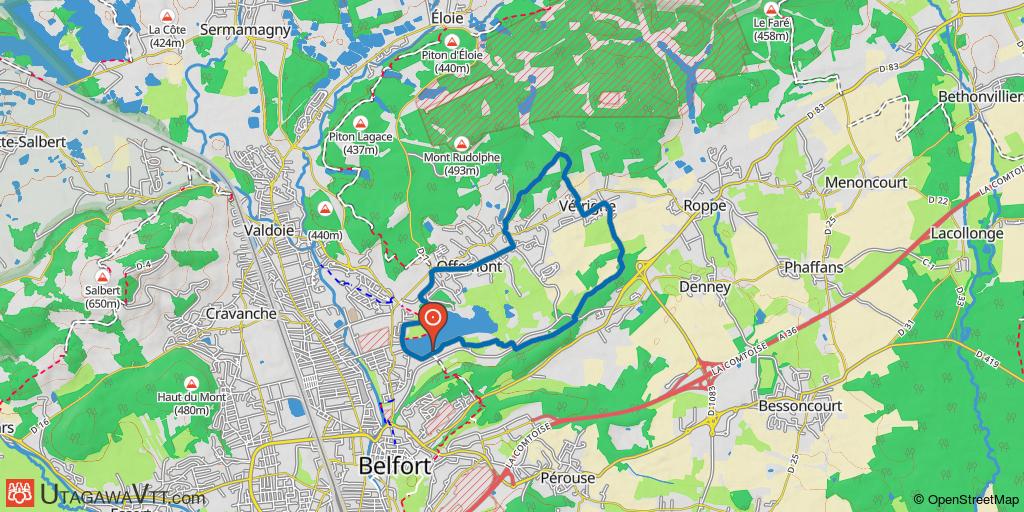 Belfort - Circuit n°10 : Tour des Champs Cerisiers