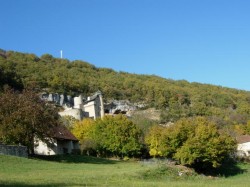 Château de Larroque vue du village