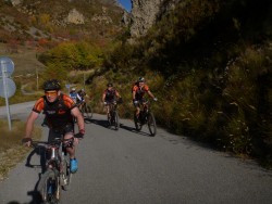 le début de la montée du col de la Sinne