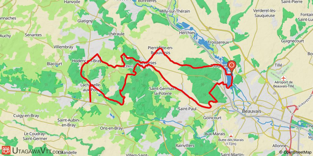Tour en pays de Bray à l'ouest de Beauvais