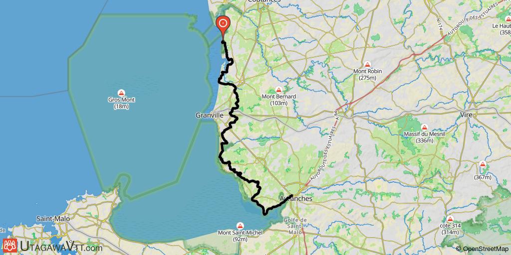 Tatihou - Le Mont Saint-Michel - Etape 3 : Hauteville-sur-Mer - Avranches