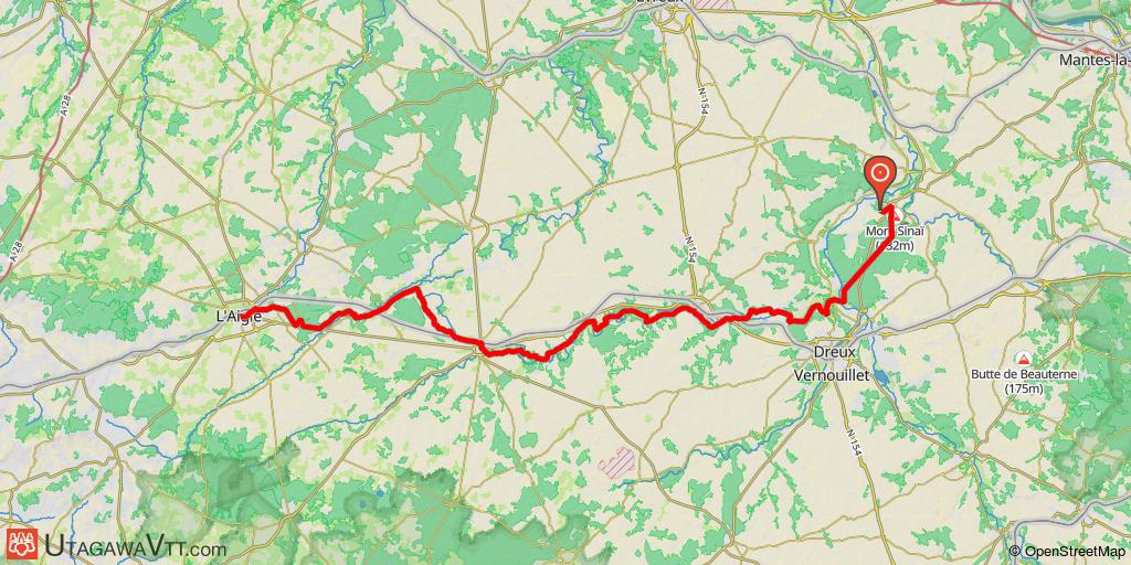 Auvers - Carolles - Etape 2 : Anet - L'Aigle - Chemin de Paris au Mont Saint Michel