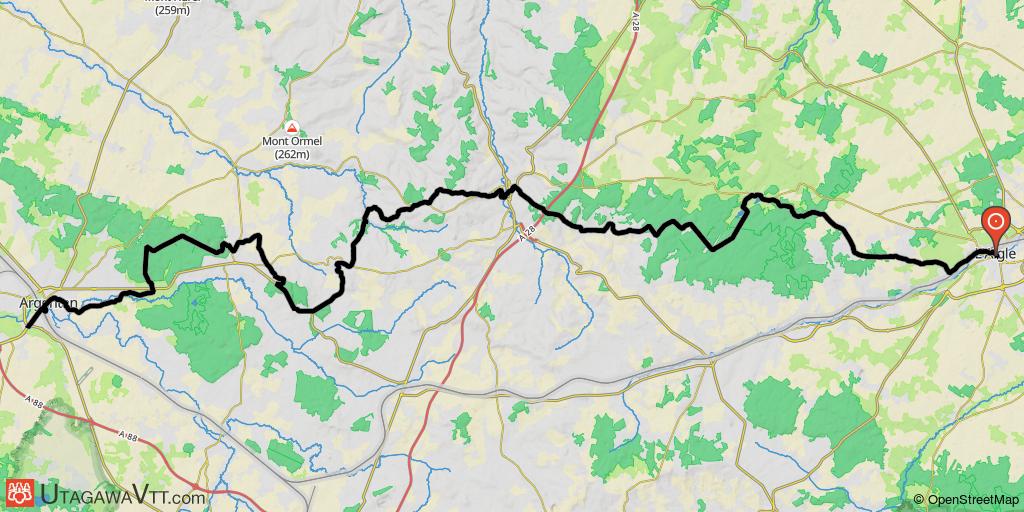 Auvers - Carolles - Etape 3 : L'Aigle - Argentan - Chemin de Paris au Mont Saint Michel
