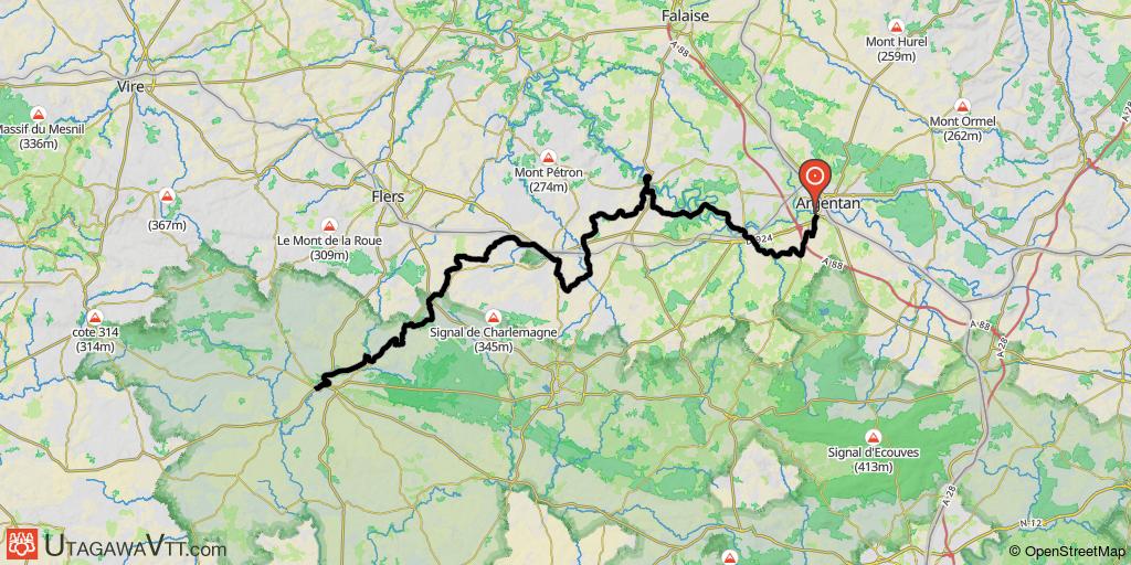 Auvers - Carolles - Etape 4 : Argentan - Domfront  - Chemin de Paris au Mont Saint Michel