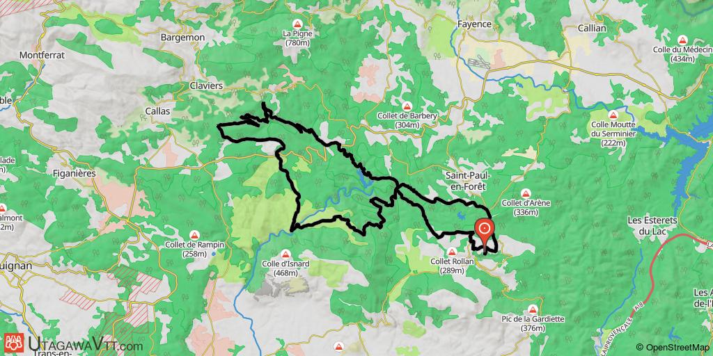Joli tour dans la partie nord de l'Estérel