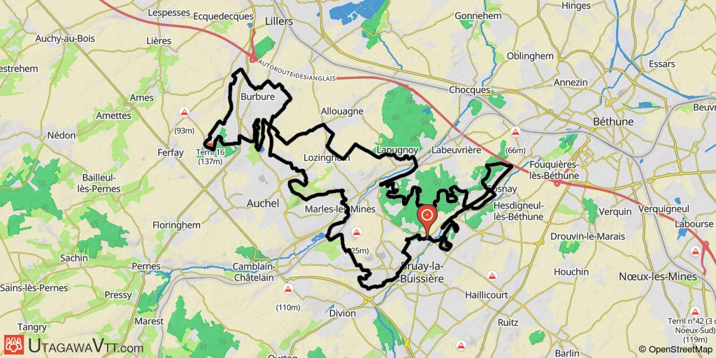 Brevet VTT de Bruay-la-Buissière - 60 km