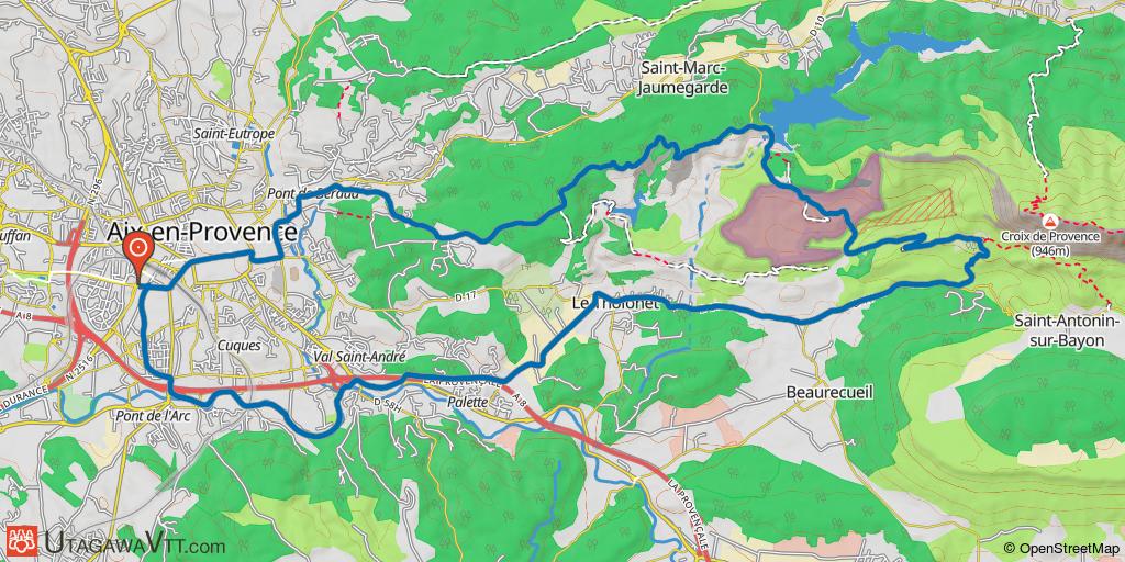 randonnee vtt aix en provence