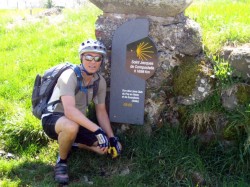 Borne kilomètrique à coté du Puy