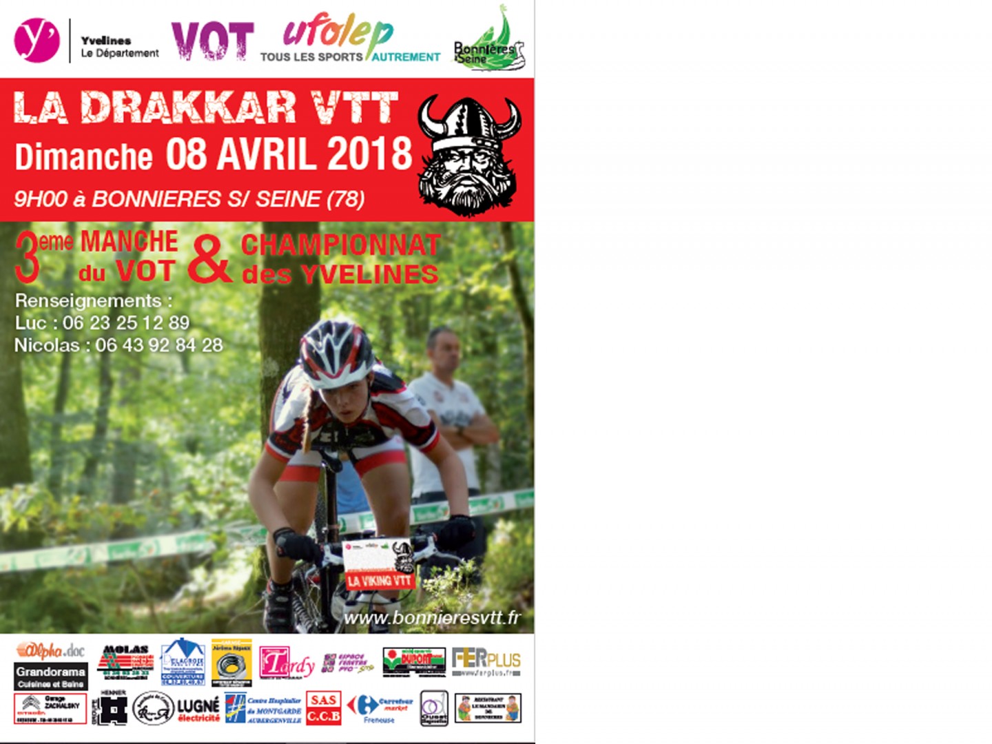 Bonnières-sur-Seine : "Drakkar VTT" 2018 - 8 km