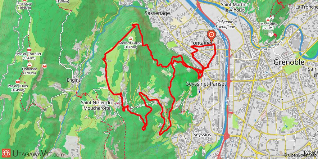 Montée Saint-Nizier et descente Fontaine via les Roux