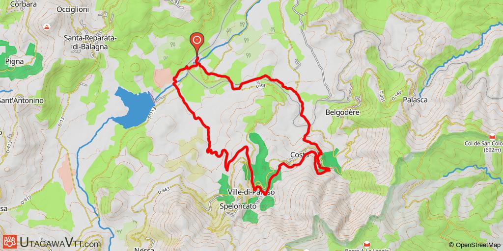 Site VTT de Balagne - Circuit N°2 : Tuani
