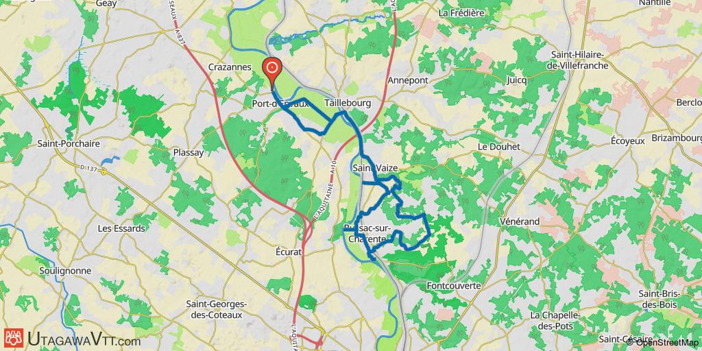 Circuit des 3 Moulins à partir de Port d'Envaux