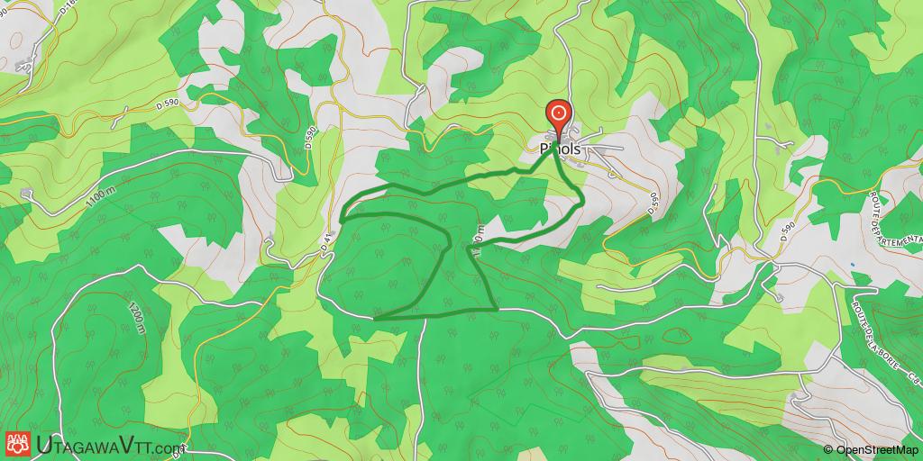 Espace VTT-FFC Les gorges de l'Allier - Circuit N° 3 : Peu Palla